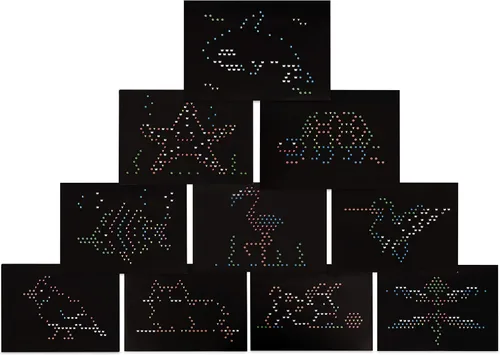 Vista 6 de Lite Brite Paquete de recarga clásico definitivo, tema animal, 10 plantillas reutilizables, exclusivo de Amazon