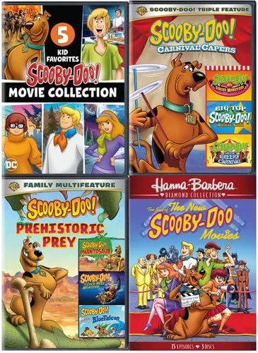 Vista 2 de Scooby-Doo Movie Collection Best of the New Scooby Moon Monster Madness Gourmet Ghost Curse of Speed Demon Kiss Rock Rock & Roll Scooby & Batman