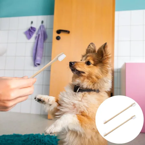 Vista 9 de Cepillos de dientes para mascotas para gatos y perros, 2