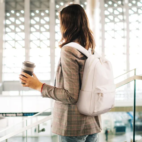 Vista 7 de HOMIEE Mochila ligera para laptop de uso casual, se adapta a computadoras de 15.6 pulgadas, resistente al agua, pequeña, linda, unisex, mochila