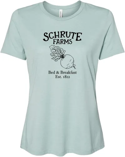 Vista 13 de Cute Women's Screen Printed Crew Neck Tee, Shirts With Sayings, Dusty Blue or Olive
