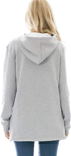 Vista 5 de Bearsland - Sudadera de lactancia y maternidad para mujer, con bolsillos y capucha