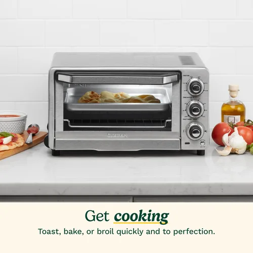 Vista 7 de Horno tostador y asador, de Cuisinart, TOB-40N, clásico