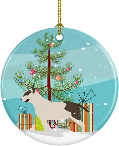 Vista 7 de Caroline's Treasures Cavalier King Charles Spaniel - Adorno de cerámica para árbol de Navidad, decoración colgante para el hogar, Navidad, fiestas