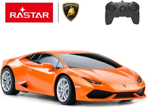 Vista 2 de RASTAR Auto a control remoto 1:24 RC Lamborghini HURACÁN LP610-4 Vehículo modelo de coche de juguete, naranja