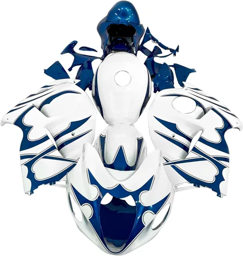 Vista 13 de Carenado completo azul mate para Suzuki 1997-2007 GSXR 1300 Hayabusa Gen1 inyección ABS plásticos posventa carrocería kit de carrocería 1998 1999