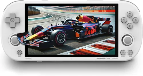 Vista 9 de Trimui Smart Pro - Consola de juegos portátil, consola de pantalla de 4.96 pulgadas, emulador preinstalado con tarjeta TF de 128/256 GB, consola