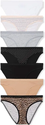 Vista 10 de Victoria's Secret - Ropa interior estilo bikini de algodón para mujer, bragas de cobertura moderada, paquete múltiple (XS-XXL)