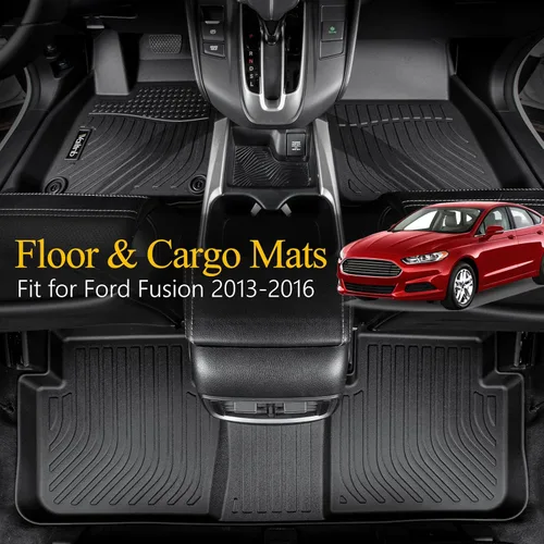 Vista 29 de Tapetes de piso para todo clima y forro de carga con respaldo para Chevrolet Suburban de 7 asientos 2021-2025 / GMC Yukon XL de 7 asientos