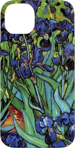 Vista 15 de Irises by Vincent Van Gogh, Flowers in a Garden - Carcasa para iPhone 17