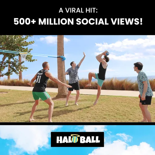Vista 2 de HALO BALL Aro de baloncesto portátil con altura ajustable – Juega el juego flotante al aire libre en la playa, césped, patio trasero, piscina