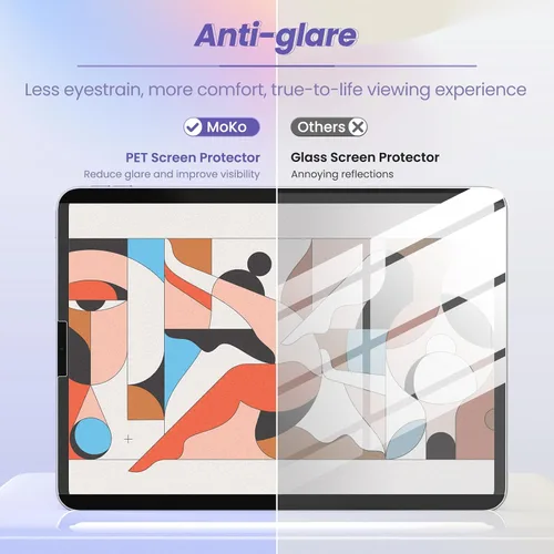 Vista 6 de MoKo Protector de pantalla magnético de papel para iPad Air de 5ª/4ª generación (2022/2020) / iPad Pro de 11 pulgadas (2022/2021/2020/2018)
