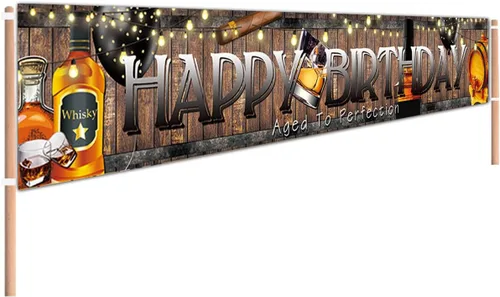 Vista 7 de Cartel grande de golf de feliz cumpleaños, suministros y decoraciones para fiestas temáticas para hombres, niños, adultos, niños, decoración