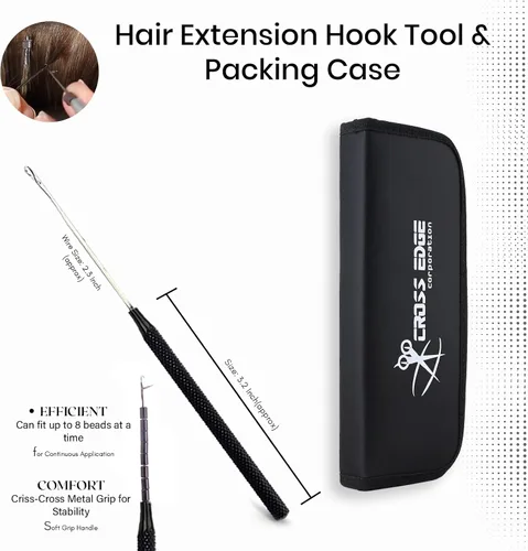 Vista 14 de Kit de Herramientas para Extensiones de Cabello Microlink Cuentas y Cinta Alicates Removedores de Extensiones de Cabello y Alicates para Engarzar