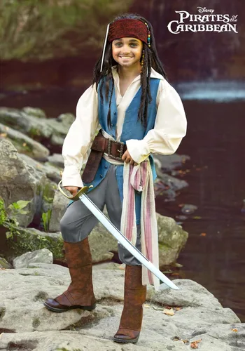 Vista 2 de Disfraz de Captain Jack Sparrow para niños