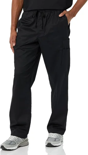 Vista 4 de Tienda Essentials Pantalón médico elástico con cordón en la cintura para hombre