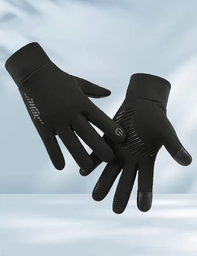 Vista 3 de Guantes cálidos de invierno para hombres y mujeres, compatibles con pantalla táctil, ideales para deportes, esquí, ciclismo, senderismo y aventuras