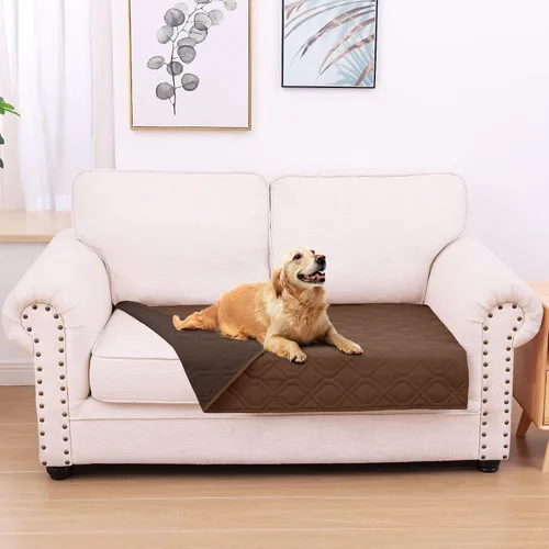 Vista 135 de hyha - Manta impermeable para cama de perro, mantas suaves para mascotas, funda impermeable para sofá para perros, fundas reversibles lavables
