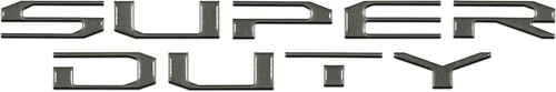 Vista 21 de Insertos de letras para capó, compatibles con Ford Super Duty 2017-2022 Gris Stone