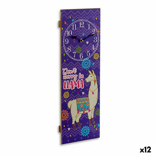 Vista 2 de Reloj de Pared Gift Decor Llama 2,5 x 60 x 20 cm (12 Unidades)
