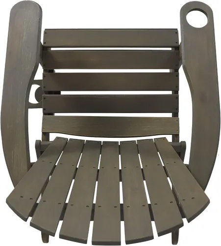 Vista 7 de Christopher Knight Home Cheryl - Silla plegable Adirondack de madera de acacia para exteriores, color gris