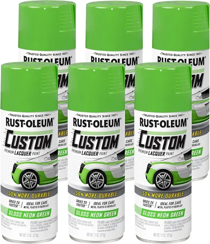 Vista 27 de Rust-Oleum 340569 Pintura en aerosol de laca personalizada para automóviles, 11 oz, gris plateado mate