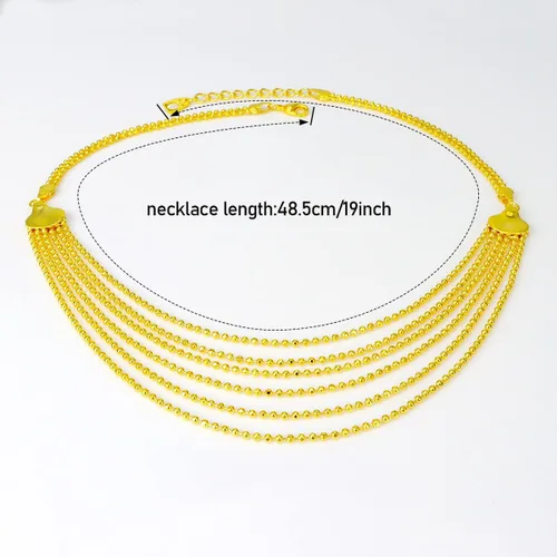 Vista 3 de WADSNHY joyería de moneda de oro conjunto de joyas de mujer de boda conjunto de joyas chapado en oro de 18 quilates conjunto de joyas collar moneda