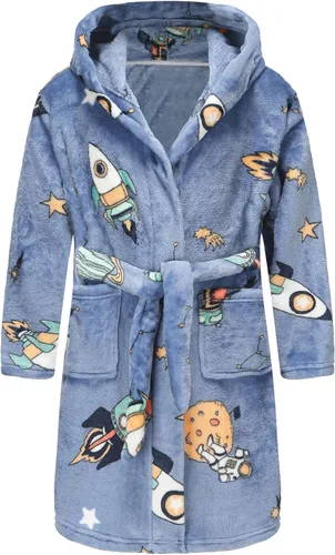 Vista 82 de E.W Apparel Bata de baño de forro polar con capucha para niños, bata suave y mullida para niños pequeños