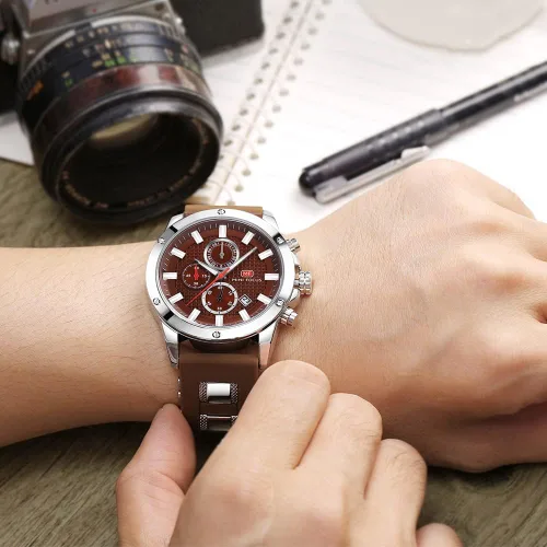 Vista 6 de KXAITO Mens Watches Military Sport Waterproof Chronograph Watch Luminous Silicon Strap Casual Watches for Men Fashion Analog Quartz Business Wrist