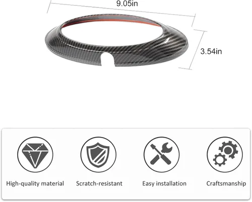 Vista 2 de Voodonala Cubierta negra de fibra de carbono para Ford F150 Raptor 2009 2010 2011 2012 2013 2014