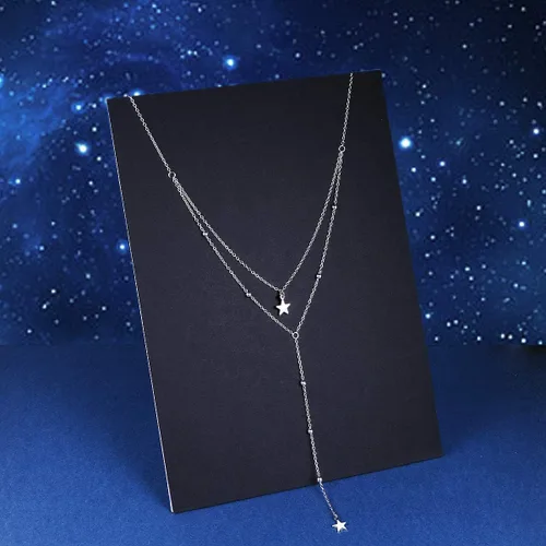 Vista 9 de DAOCHONG Collares con colgante de sol y luna de plata de ley 925 para mujer, regalos de joyería para ella