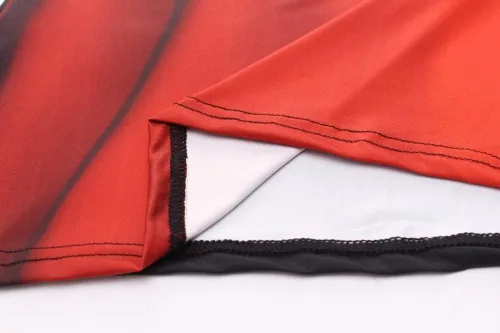 Vista 6 de Red Plume Camisa de compresión para hombre, manga corta, capa base, camisetas de secado fresco