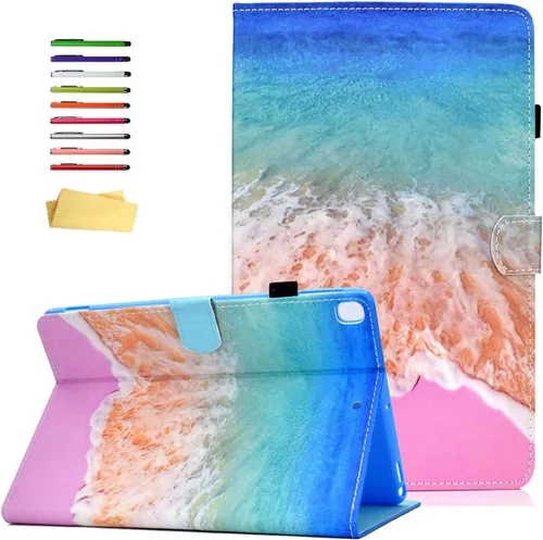 Vista 9 de Funda para iPad de 6ª/5ª generación de 9.7 pulgadas 2018/2017, para iPad Air 2/Air 1 con soporte, soporte para lápices, bolsillo
