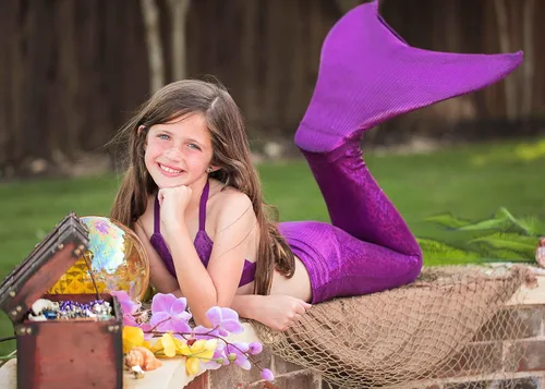 Vista 6 de Fin Fun, Sparkle Mermaid Tail, Monofin Included