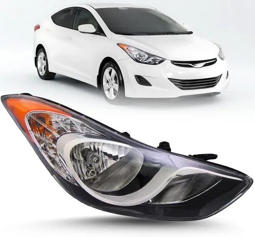 Vista 10 de ALLIGATOR AUTO LIGHTS Compatible con Hyundai Elantra 2011 2012 2013 GLS, Limited, Sedán, construido en EE. UU., Conjunto de faros delanteros