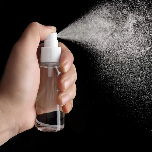 Vista 4 de ZEROFIRE Paquete de 2 botellas de spray de 1 onza de plástico transparente vacío recargable mini Spritzer para viajes, limpieza, jardinería, cuidado
