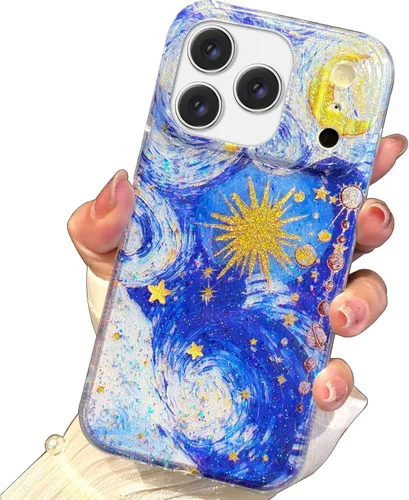 Vista 37 de I-MGAE-IN-AR Funda compacta para iPhone 12 Pro, diseño colorido de flores iridiscentes, holográfica, brillante, bonita funda para iPhone 12