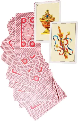 Vista 5 de CDBXRA 2 barajas de cartas españolas Cartas Españolas, Baraja Española, Briscas Cards Puerto Rico, naipes mexicanos, cartas españolas de plástico
