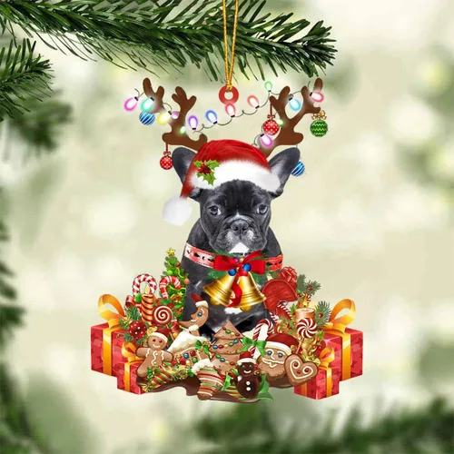 Vista 39 de Nazenti Adorno de Navidad personalizado de reno de Alaskan Malamute – Adorno de perro personalizado para amantes de las mascotas, acrílico plano