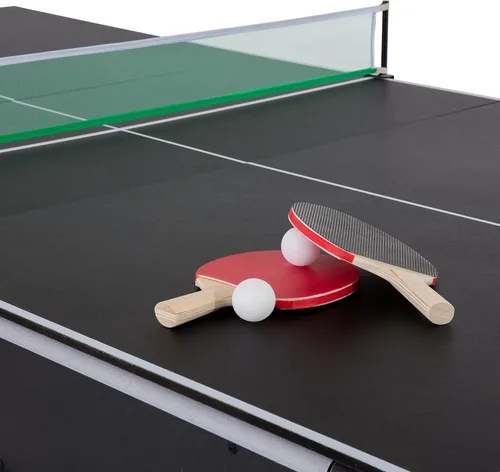 Vista 10 de Mesa de Juegos Múltiples Giratoria 3 en 1 Triumph – Mesa de Juego Giratoria de 84" con Hockey de Aire, Billar y Tenis de Mesa – Juego Completo