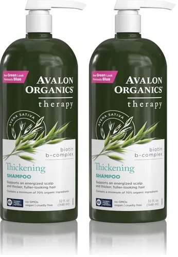 Vista 9 de Avalon Organics Champú terapéutico All Natural Biotin B-Complex, 11 onzas líquidas