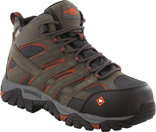Vista 4 de Merrell Puntera compuesta impermeable Moab Vertex Mid para hombre, Negro
