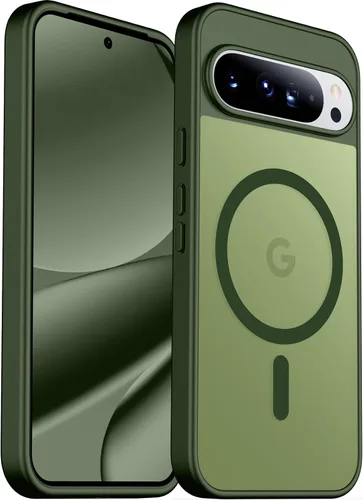 Vista 48 de SPIDERCASE Funda magnética para Google Pixel 9A, protección contra caídas de grado militar, delgada, translúcida, mate, a prueba de golpes