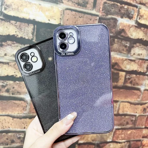 Vista 27 de Funda compatible con iPhone 11 Pro con purpurina, de lujo, linda, flexible, cubierta chapada, protección de cámara, a prueba de golpes, funda