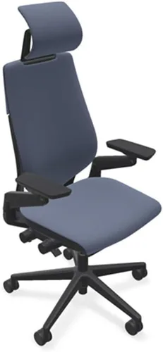 Vista 15 de Steelcase - Silla de escritorio Gesture con reposacabezas, soporte lumbar y estructura negra