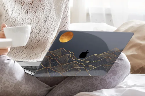 Vista 3 de DONGKE - Funda para MacBook Pro de 13 pulgadas M2 M1 2026-2020 Abstracto Montaña X692