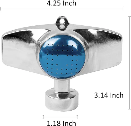 Vista 2 de Hourleey Rociador de Punto de Metal de 360 Grados, Rociadores de Césped para Patio, Rociador de Patrón Circular con Flujo de Agua Suave para Áreas