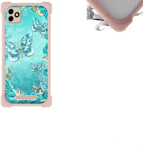 Vista 75 de jioeuinly Funda compatible con ZTE Blade X1 5G Phone Case PC Backplane + cubierta de silicona suave marco XSH