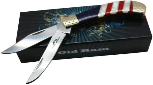 Vista 5 de Collection Everyday Carry - Cuchillo de bolsillo plegable manual con mango de resina suave (5118 USA)