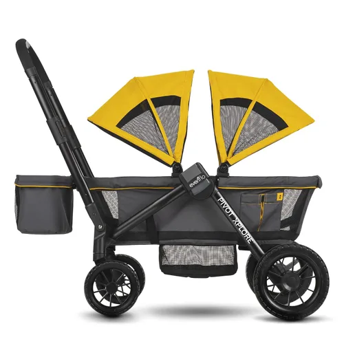 Vista 3 de Evenflo Pivot Xplore Cochecito estilo carrito todoterreno (Gris Aventurero)
